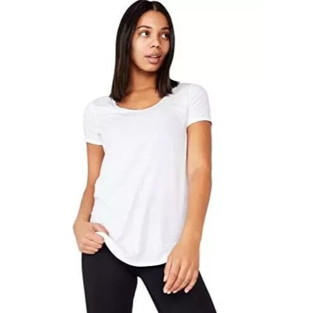 COTTON ON Women's Tee Gym Activewear T-Shirt Short Sleeve White Size Small